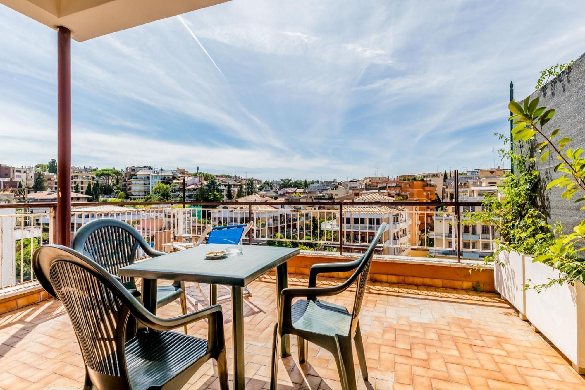 L'Attico Con Terrazza In Corso Francia Apartment Rome Luaran gambar
